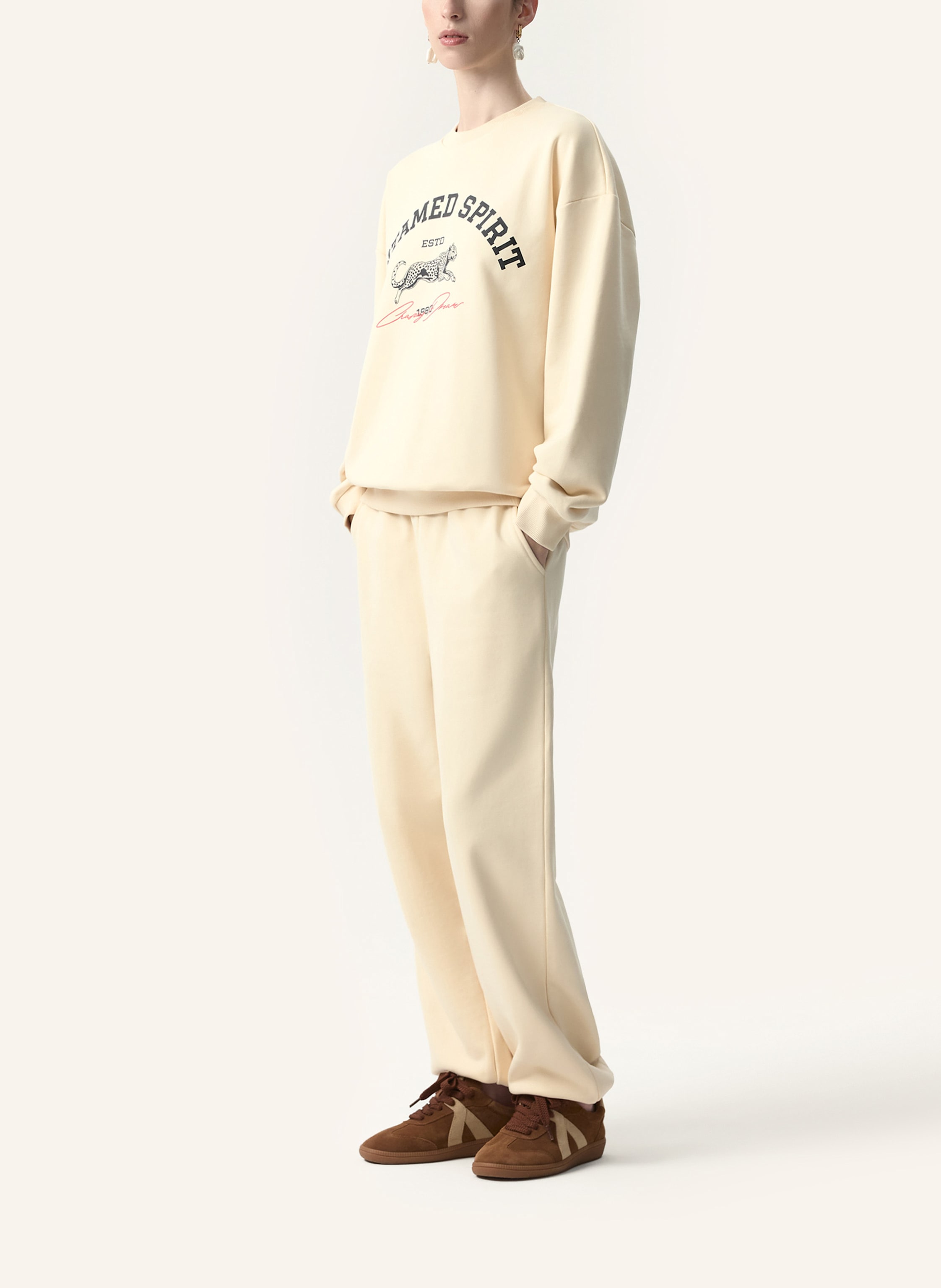 Thumbnail - Pinxit Hose Jogginghose weiss