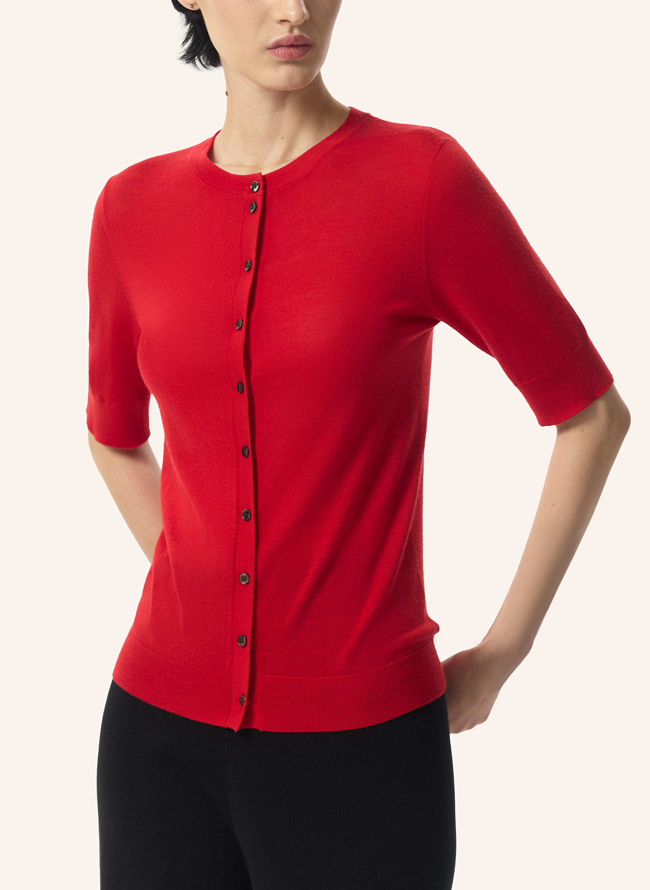 Thumbnail - Pinxit Strickcardigan Mit Seide rot