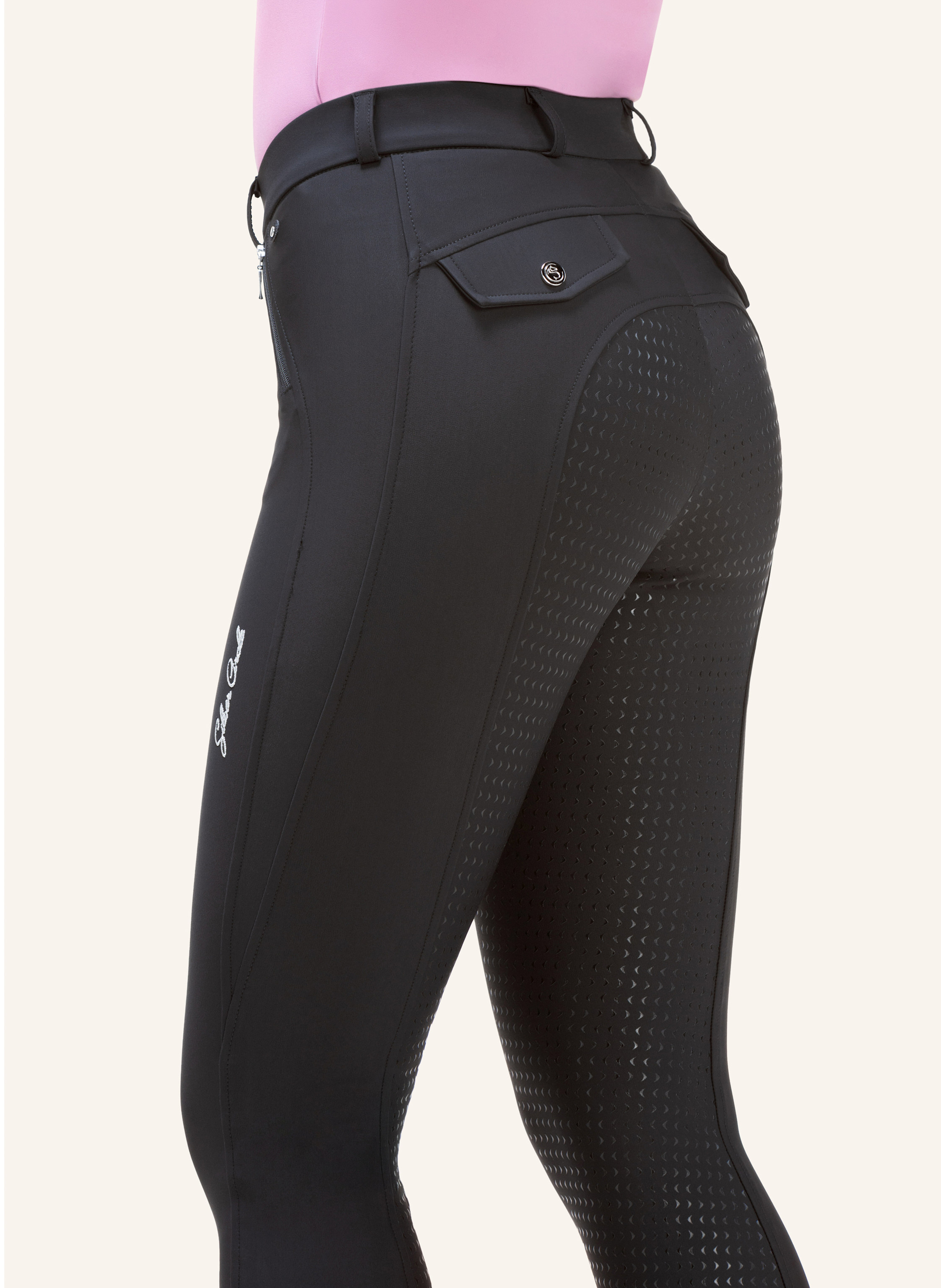 Thumbnail - Silver Circle Reithose Biley Full-Grip schwarz