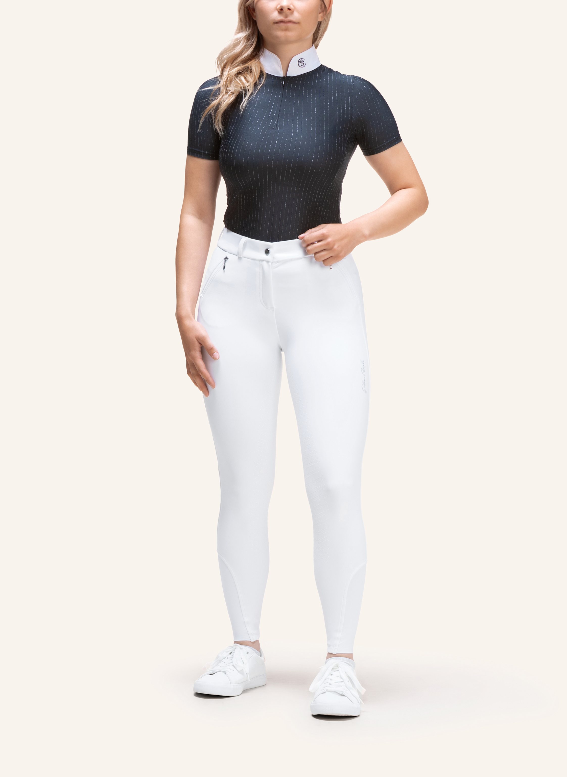 Thumbnail - Silver Circle Reithose Biley Full-Grip weiss