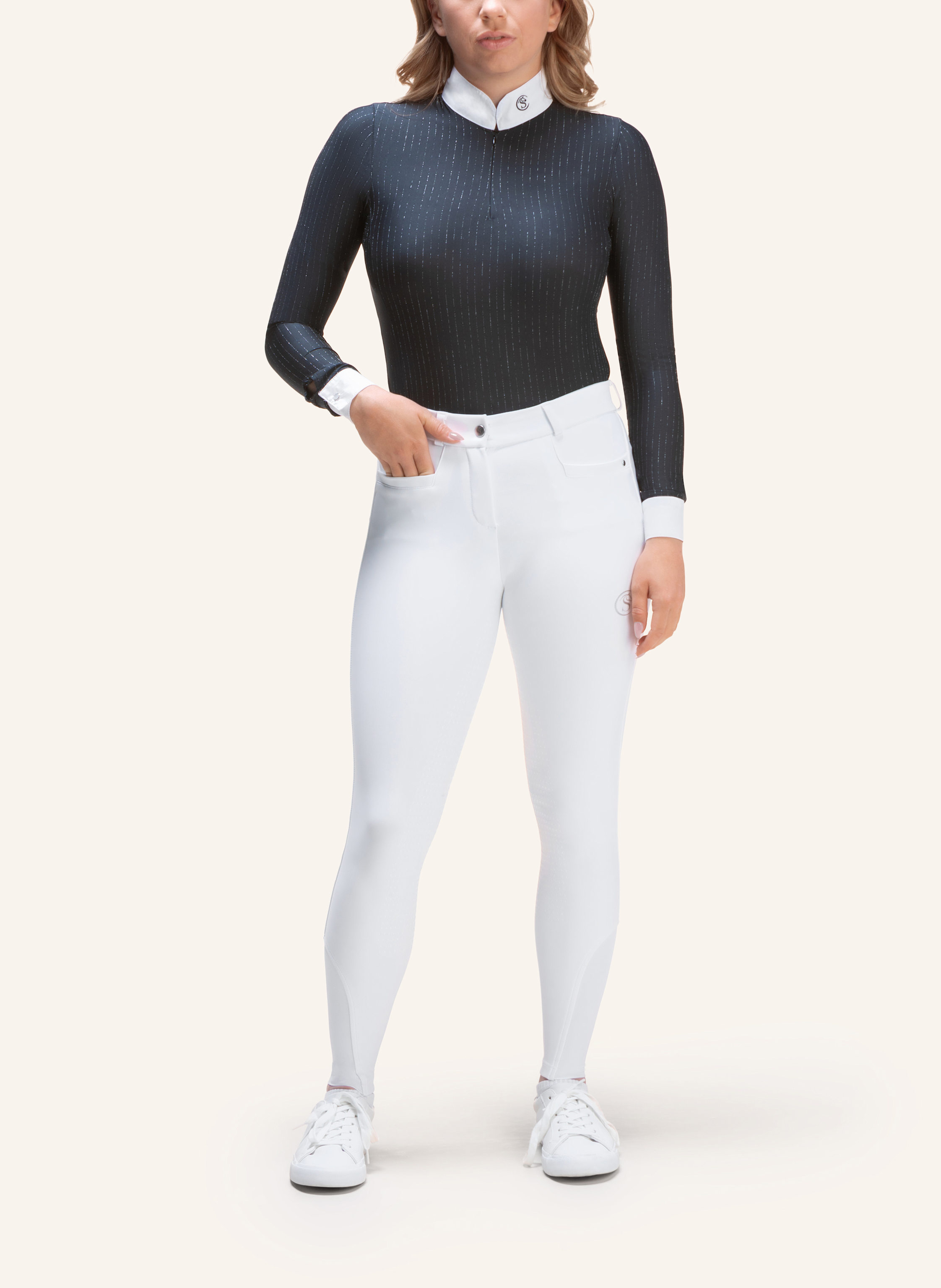 Thumbnail - Silver Circle Turniershirt Caja schwarz