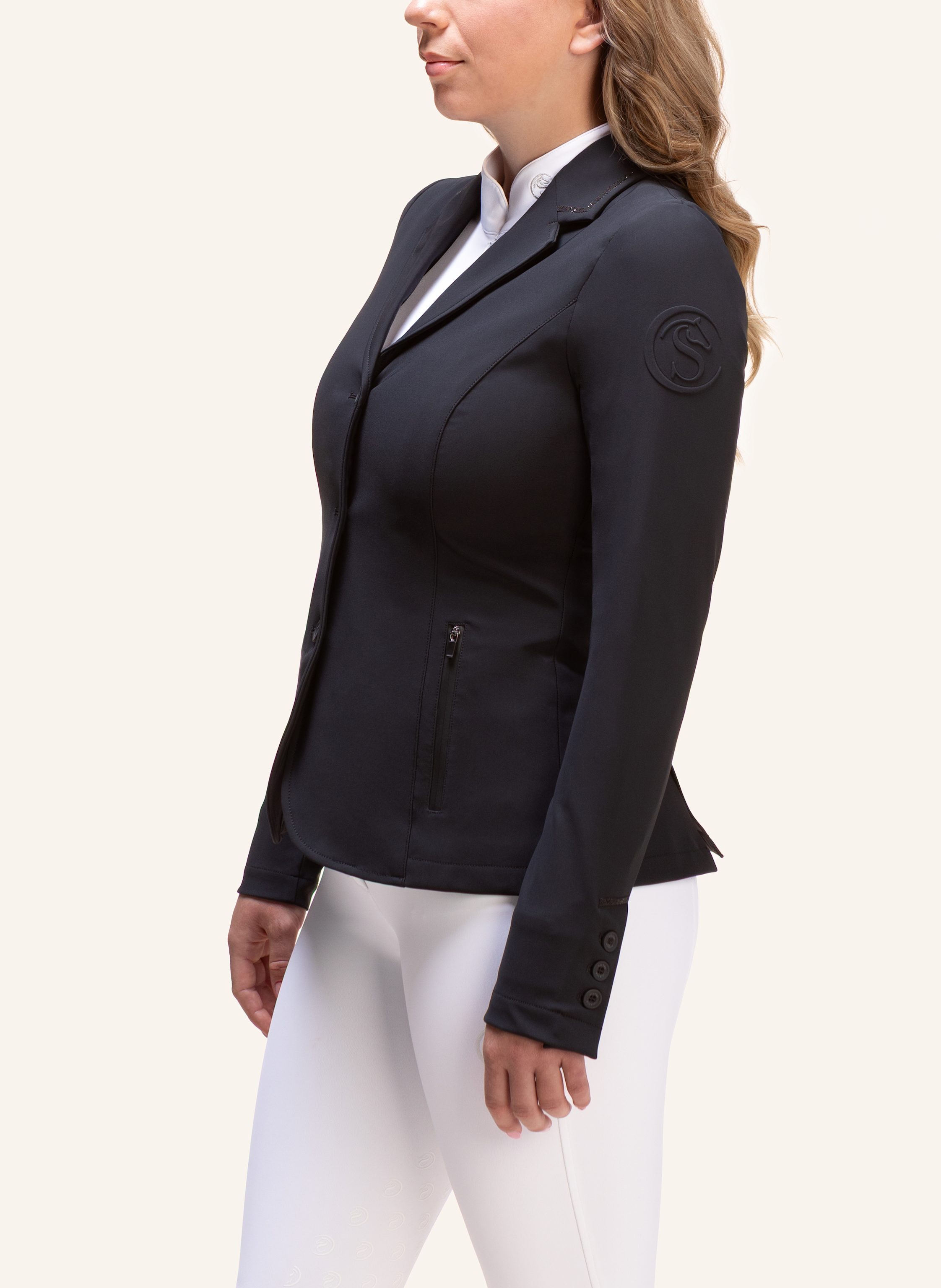 Thumbnail - Silver Circle Turnierjacket Chamica Glitzer schwarz