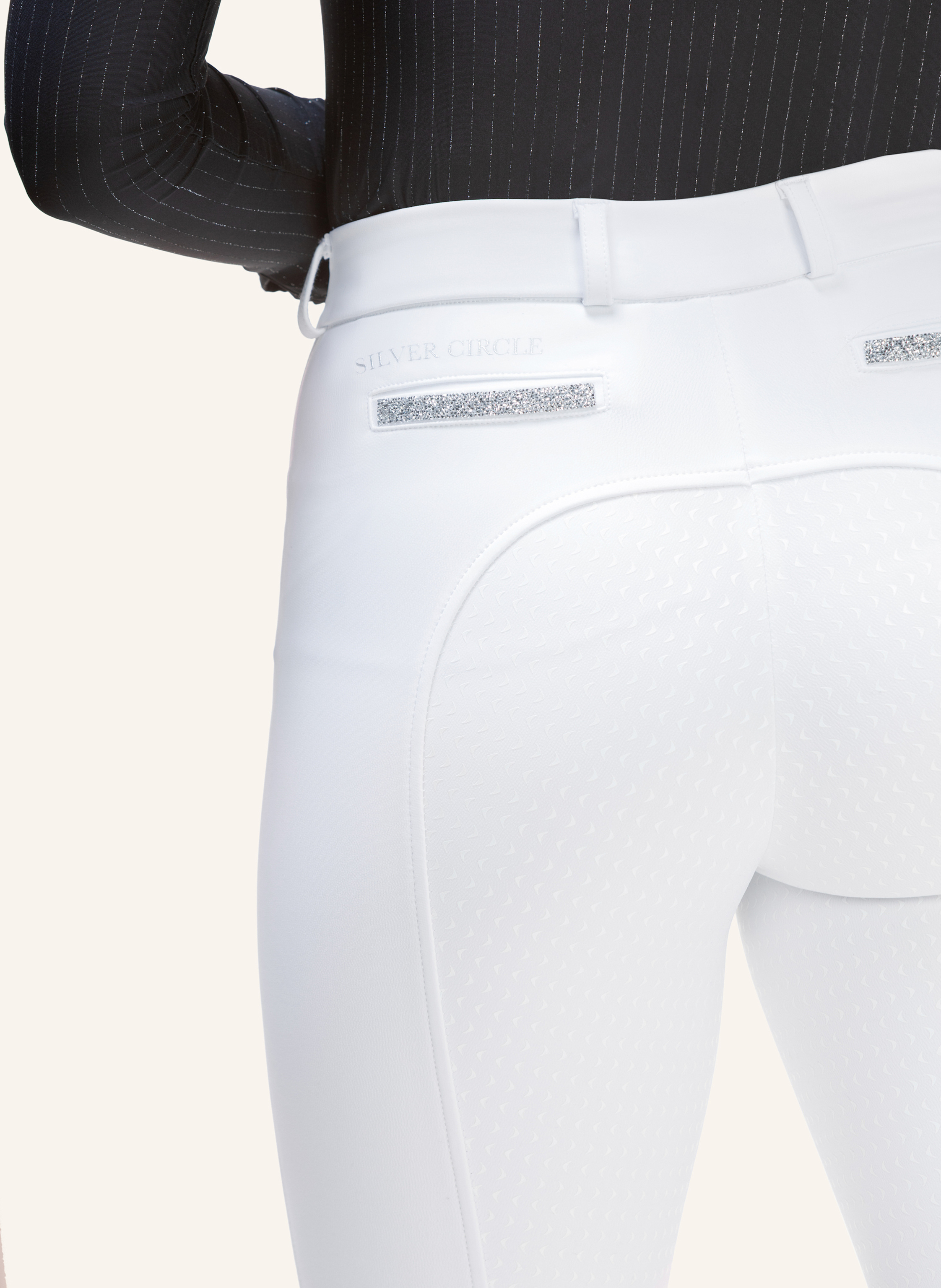 Thumbnail - Silver Circle Reithose Bella Full-Grip weiss
