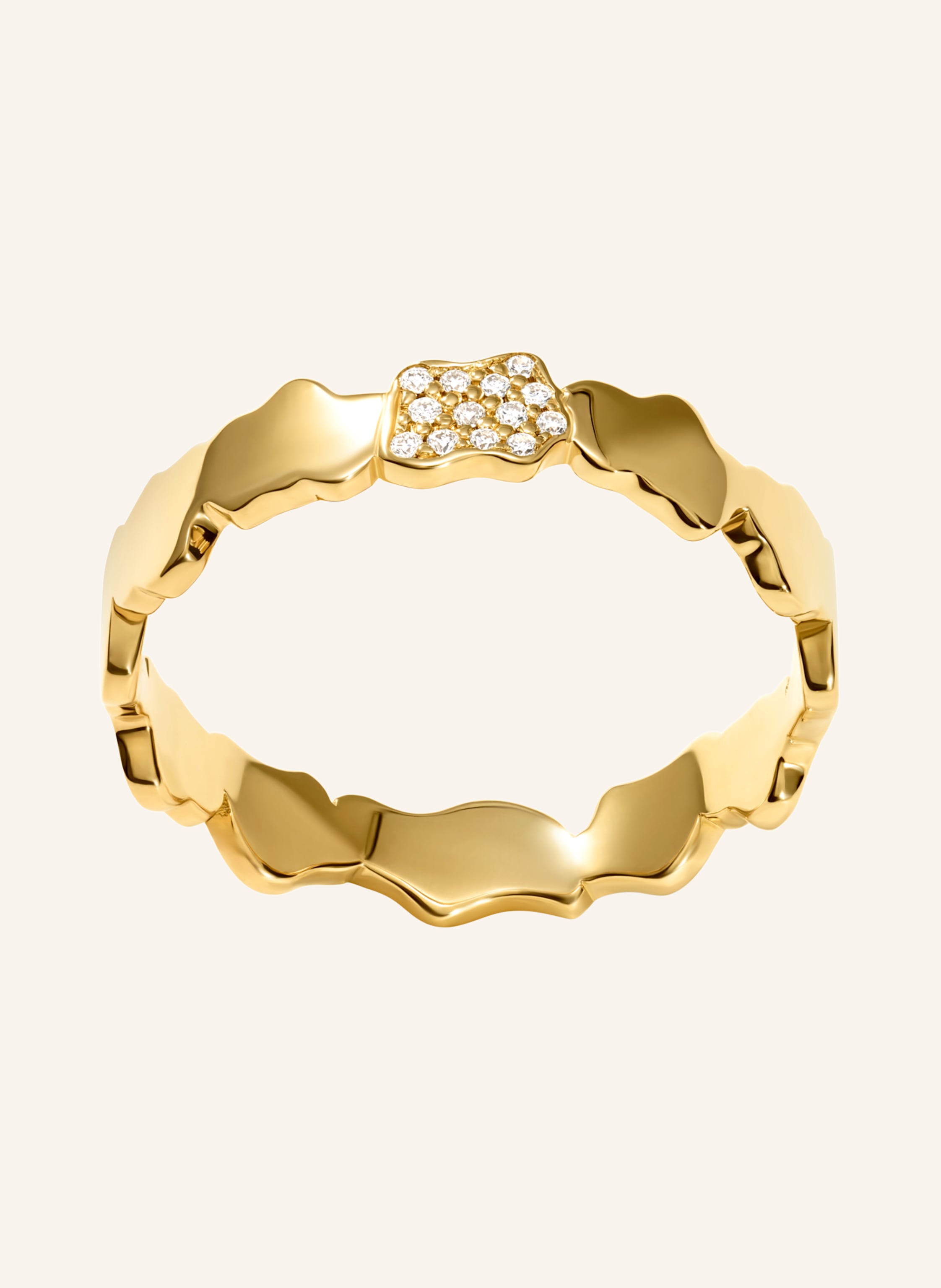 Thumbnail - Vieri Ring Wolken Silhouetten Gold Brillanten gold