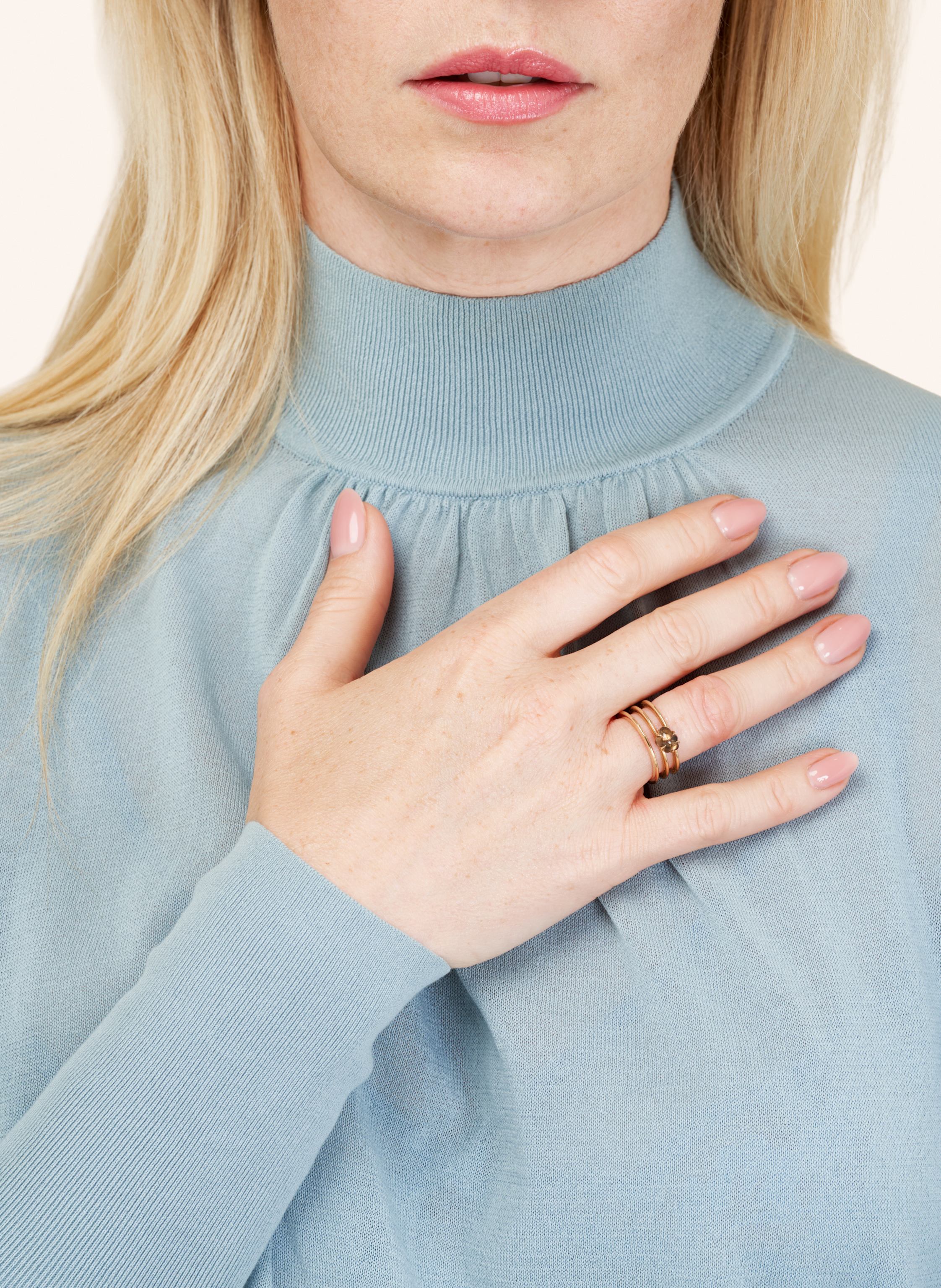 Thumbnail - Vieri Ring Wolke Rauchquarz Dreireihig rosegold