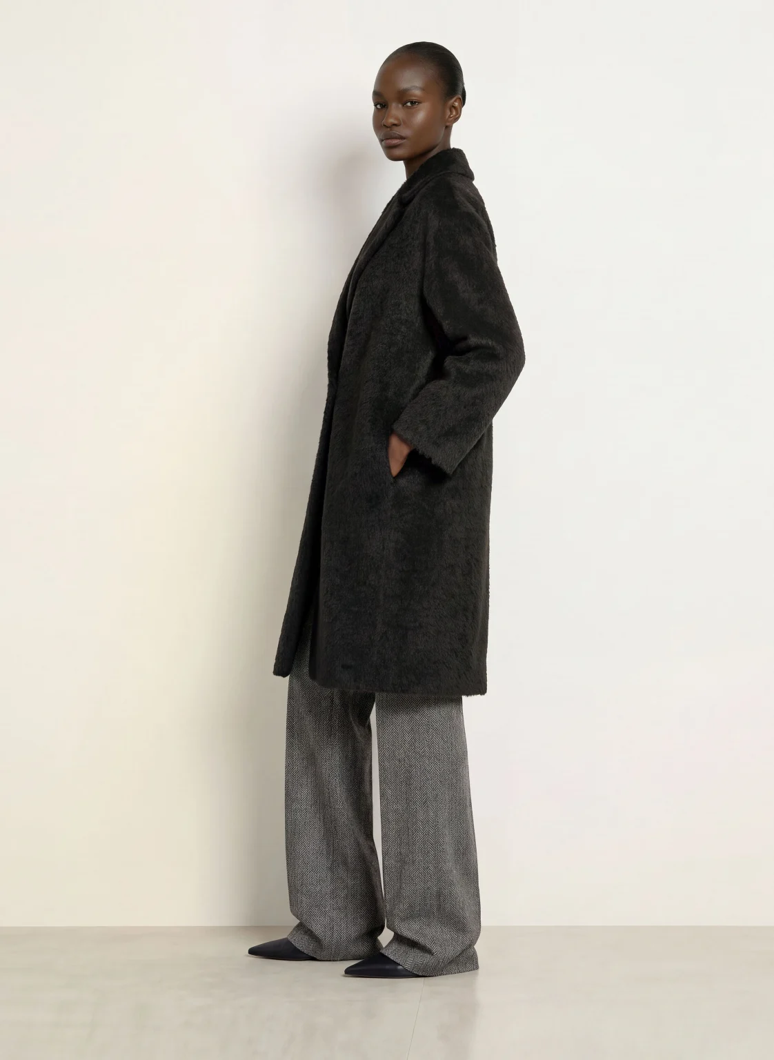 MAX MARA STUDIO 알파카 Kunstfell 코트