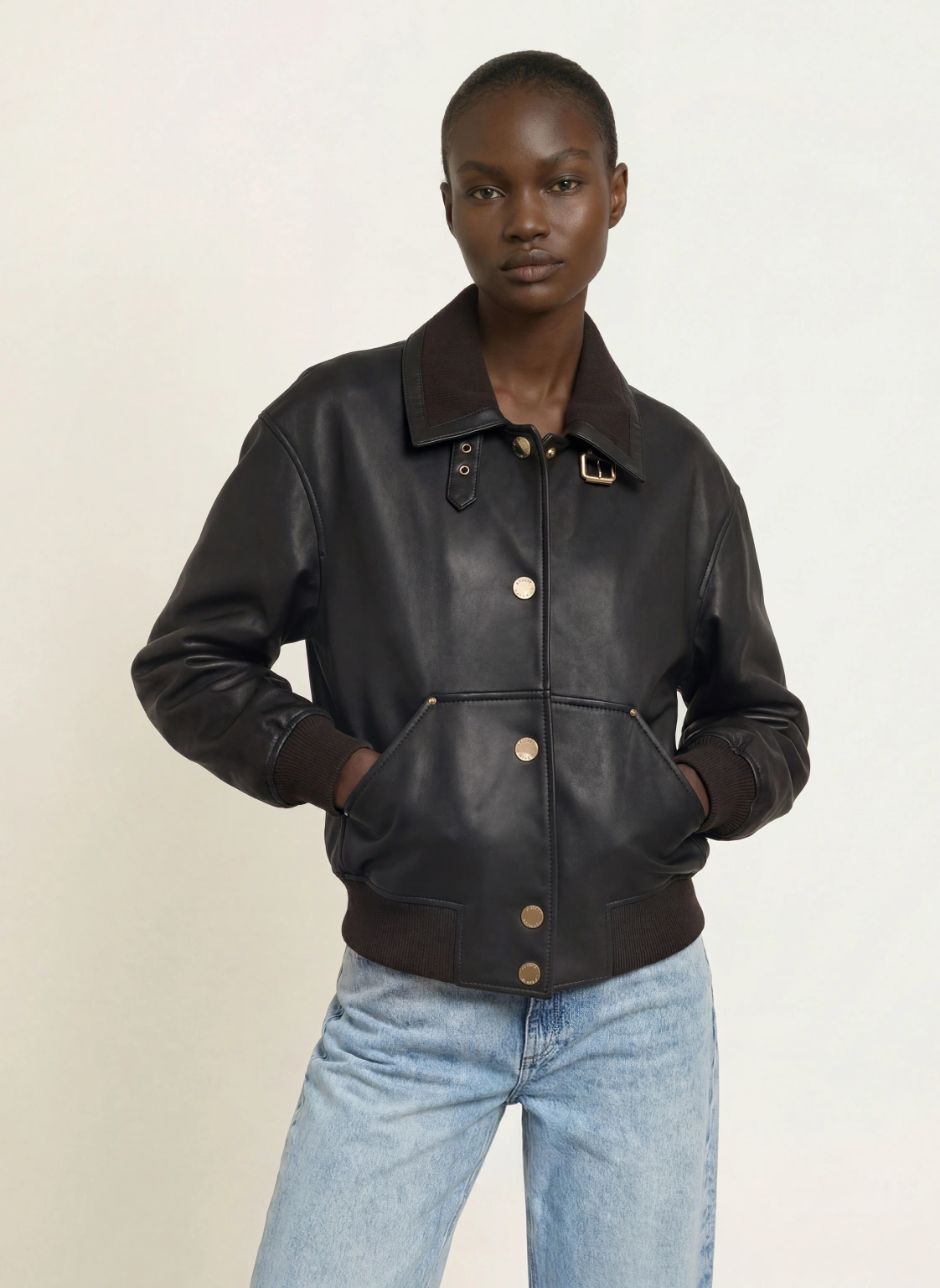 Claudie Pierlot  가죽 자켓