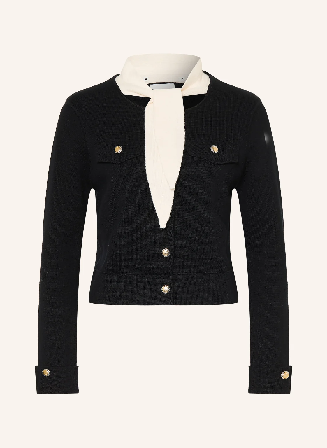 Claudie Pierlot  탈부착 가능한 카라 니트 자켓