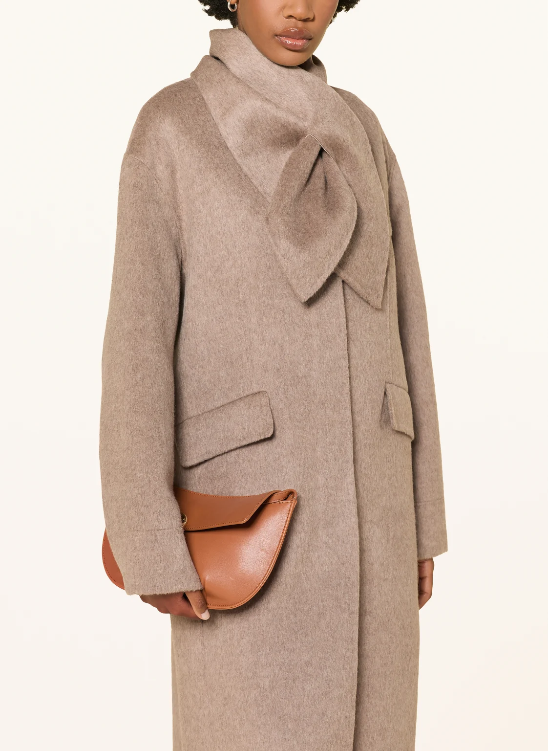 Claudie Pierlot  울 코트 탈부착 칼라