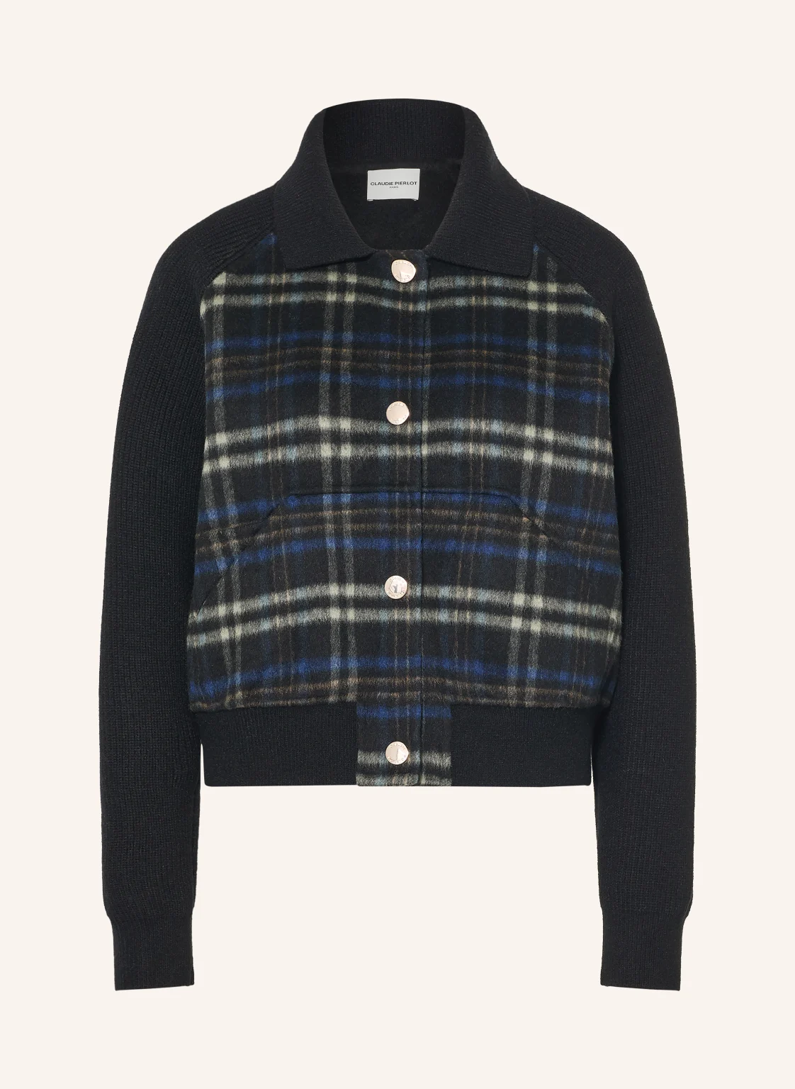 Claudie Pierlot  소재 믹스 자켓