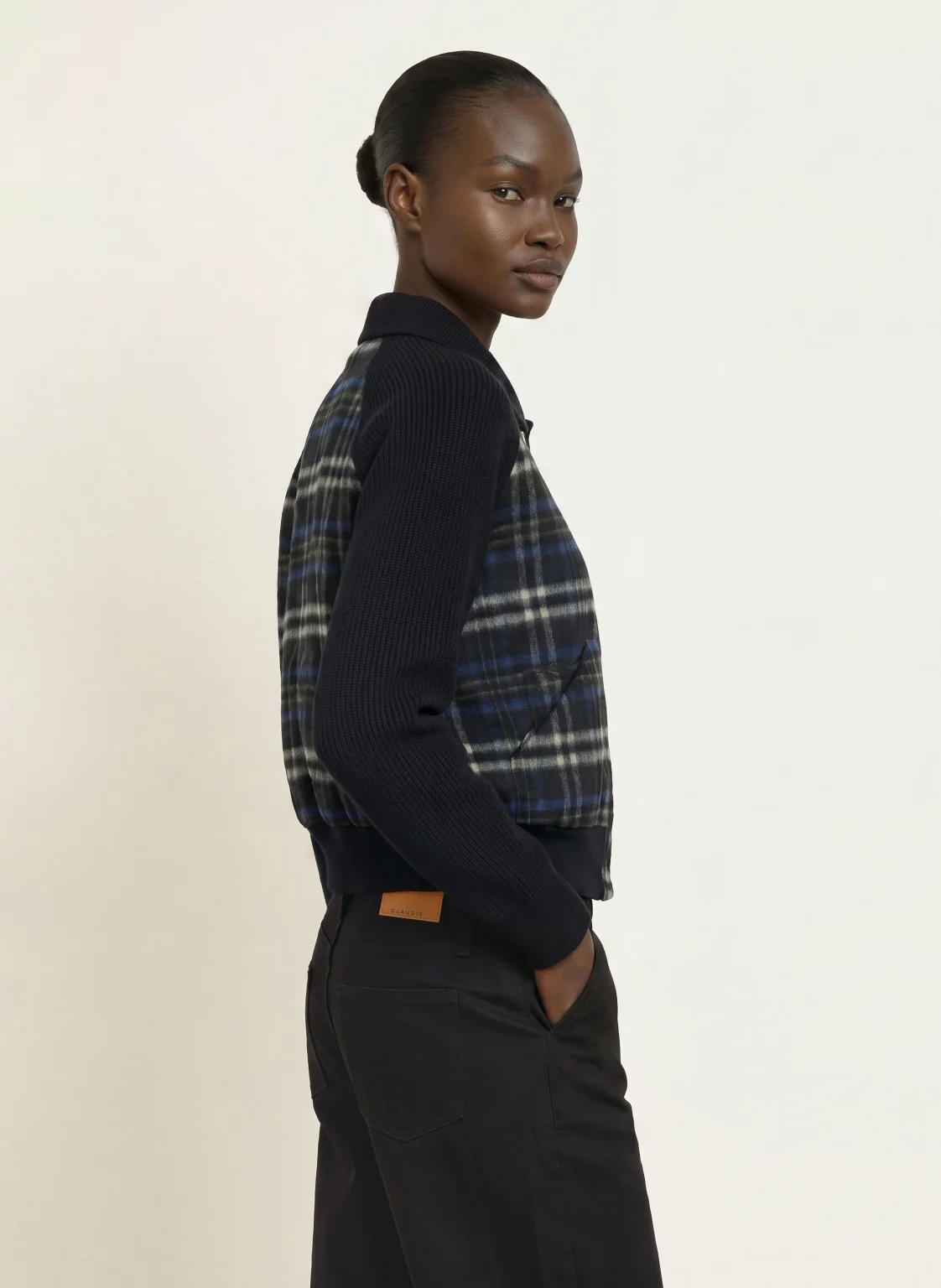 Claudie Pierlot  소재 믹스 자켓