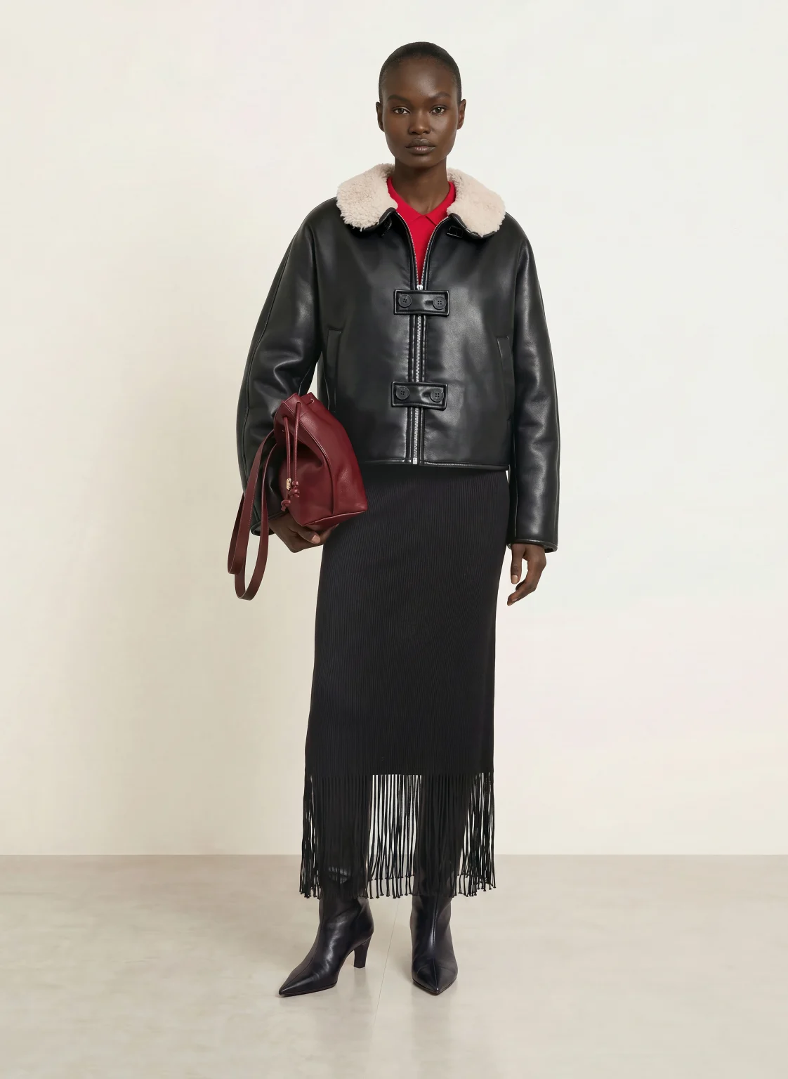 Claudie Pierlot  인조 가죽 자켓