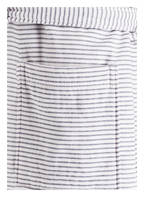 Marc O'Polo Unisex-Bademantel MIRO mit Kapuze, Farbe: WEISS/ NAVY GESTREIFT (Bild 1)