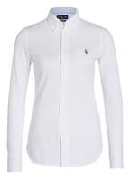 POLO RALPH LAUREN Piqué-Hemdbluse, Farbe: WEISS (Bild 1)