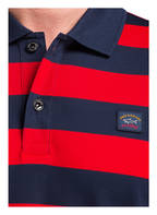 PAUL & SHARK Piqué-Poloshirt, Farbe: DUNKELBLAU/ ROT GESTREIFT (Bild 1)