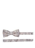 WILVORST Set: Fliege und Einstecktuch, Farbe: BEIGE (Bild 1)