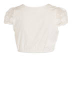 KRÜGER Dirndlbluse SILVIE mit Spitzenbesatz, Farbe: ECRU (Bild 1)