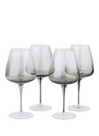 BROSTE COPENHAGEN 4er-Set Weingläser SMOKE, Farbe: GRAU TRANSPARENT (Bild 1)