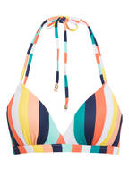 BEACHLIFE Neckholder-Bikini-Top CANDY STRIPE, Farbe: BLAU/ GRÜN/ ROSA (Bild 1)