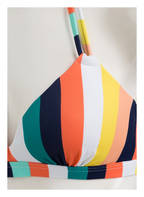 BEACHLIFE Neckholder-Bikini-Top CANDY STRIPE, Farbe: BLAU/ GRÜN/ ROSA (Bild 1)