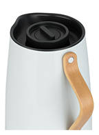 stelton Thermally insulated jug EMMA with integrated tea strainer, Color: WHITE (Image 1)