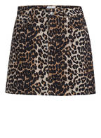 GANNI Jeansrock, Farbe: SCHWARZ/ BEIGE/ CAMEL (Bild 1)
