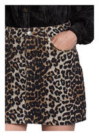 GANNI Jeansrock, Farbe: SCHWARZ/ BEIGE/ CAMEL (Bild 1)
