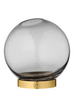 AYTM Vase GLOBE SMALL, Farbe: SCHWARZ/ GOLD (Bild 1)