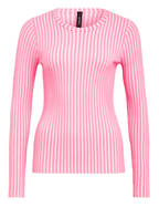 MARCCAIN Pullover, Farbe NEONPINK/ WEISS GESTREIFT (Bild 1)
