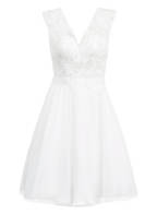 unique Kleid mit Paillettenbesatz, Farbe: WEISS (Bild 1)