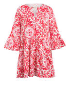 Mrs & HUGS Kleid mit 3/4-Arm, Farbe ROT/ WEISS (Bild 1)