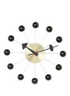 vitra Wanduhr BALL CLOCK , Farbe: SCHWARZ/ SILBER (Bild 1)