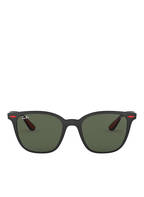 Ray-Ban Sonnenbrille RB4297M, Farbe: F60271 - MATT SCHWARZ/ GRÜN (Bild 1)