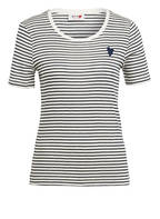 MOS MOSH T-Shirt KENIA mit Glitzergarn, Farbe SCHWARZ/ ECRU (Bild 1)