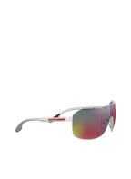 PRADA Sonnenbrille PS 53VS, Farbe: 1AP9Q1 - SILBER/ BLAU VERSPIEGELT (Bild 1)