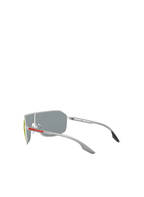 PRADA Sonnenbrille PS 53VS, Farbe: 1AP9Q1 - SILBER/ BLAU VERSPIEGELT (Bild 1)