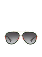GUCCI Sonnenbrille GC000995, Farbe: 2300J1 - GOLD/ GRAU VERLAUF (Bild 1)