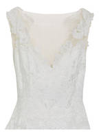 OLVI'S Cocktailkleid mit Spitzenbesatz, Farbe: WEISS (Bild 1)