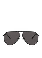 DOLCE & GABBANA Sonnenbrille DG2248, Farbe: 110687 - MATT SCHWARZ/ GRAU (Bild 1)