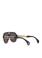 GUCCI Sonnenbrille GG0463S, Farbe: 1100L1 - SCHWARZ/ DUNKELBRAUN (Bild 1)