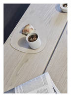 LINDDNA Placemats CURVE L made of leather, Color: BEIGE (Image 1)