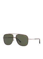 TOM FORD Sonnenbrille FT0693 BENTON, Farbe: 4240J1 - SILBER/ HAVANA/ GRÜN (Bild 1)