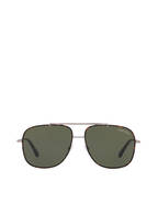 TOM FORD Sonnenbrille FT0693 BENTON, Farbe: 4240J1 - SILBER/ HAVANA/ GRÜN (Bild 1)