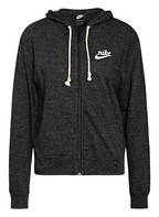 Nike Sweatjacke GYM VINTAGE, Farbe: SCHWARZ MELIERT (Bild 1)
