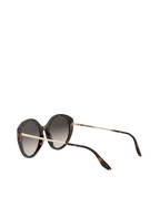 PRADA Sonnenbrille PR 18XS, Farbe: 2AU4P0 - HAVANA/ GRAU VERSPIEGELT (Bild 1)