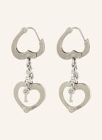 MARC JACOBS THE HEART HANDCUFF earrings in silver