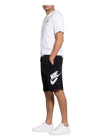 Nike Sweatshorts, Farbe: SCHWARZ/ WEISS (Bild 1)