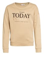 name it Sweatshirt mit Glitzergarn, Farbe: BEIGE (Bild 1)