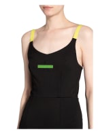 Calvin Klein Jeans Jerseykleid MILANO, Farbe: SCHWARZ/ GELB (Bild 1)