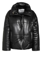 Nanushka Steppjacke in Lederoptik , Farbe: SCHWARZ (Bild 1)